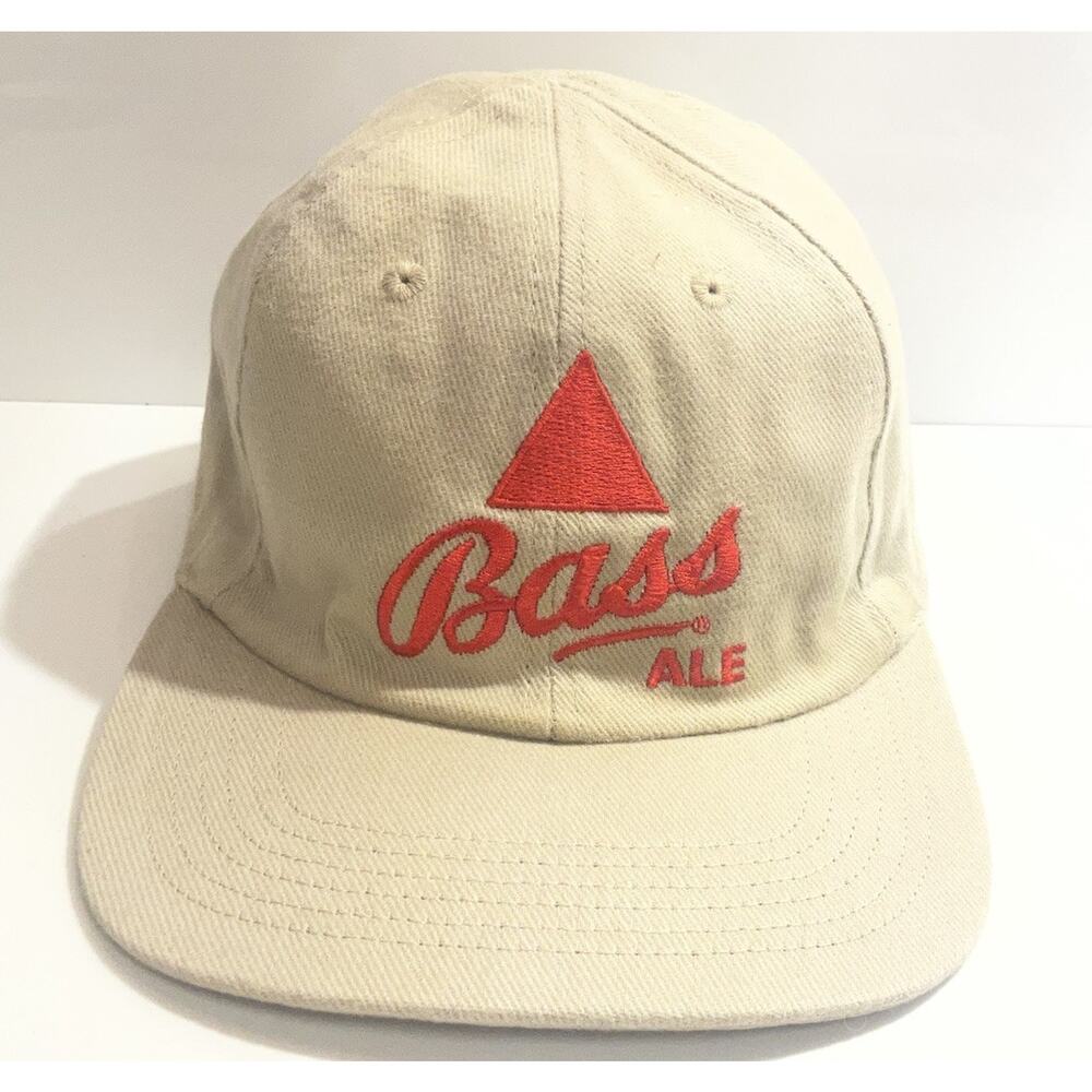 Vintage Bass Ale White Adjustable Hat Red Logo Excellent